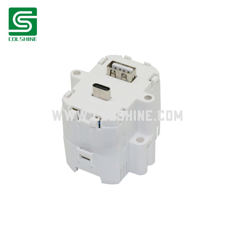 20W USB Board PCBA for Porcelain Schuko Outlet PD3.0 & QC3.0 Fast Charging Module